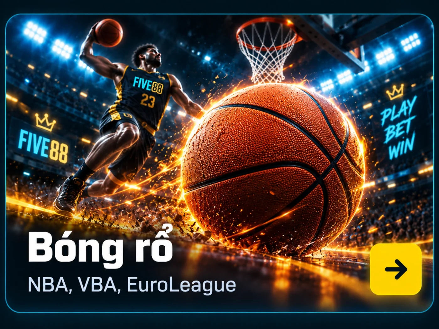 Bóng rổ Five88 - NBA VBA EuroLeague