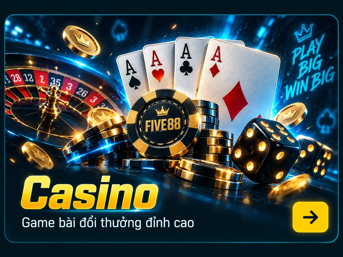 Casino Five88 - game bài casino trực tuyến